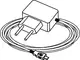 TECE USB-Netzteil mit zwei Steckanschlüssen und einem Kabel mit USB-Anschluss, geeignet für die Versorgung von Geräten.